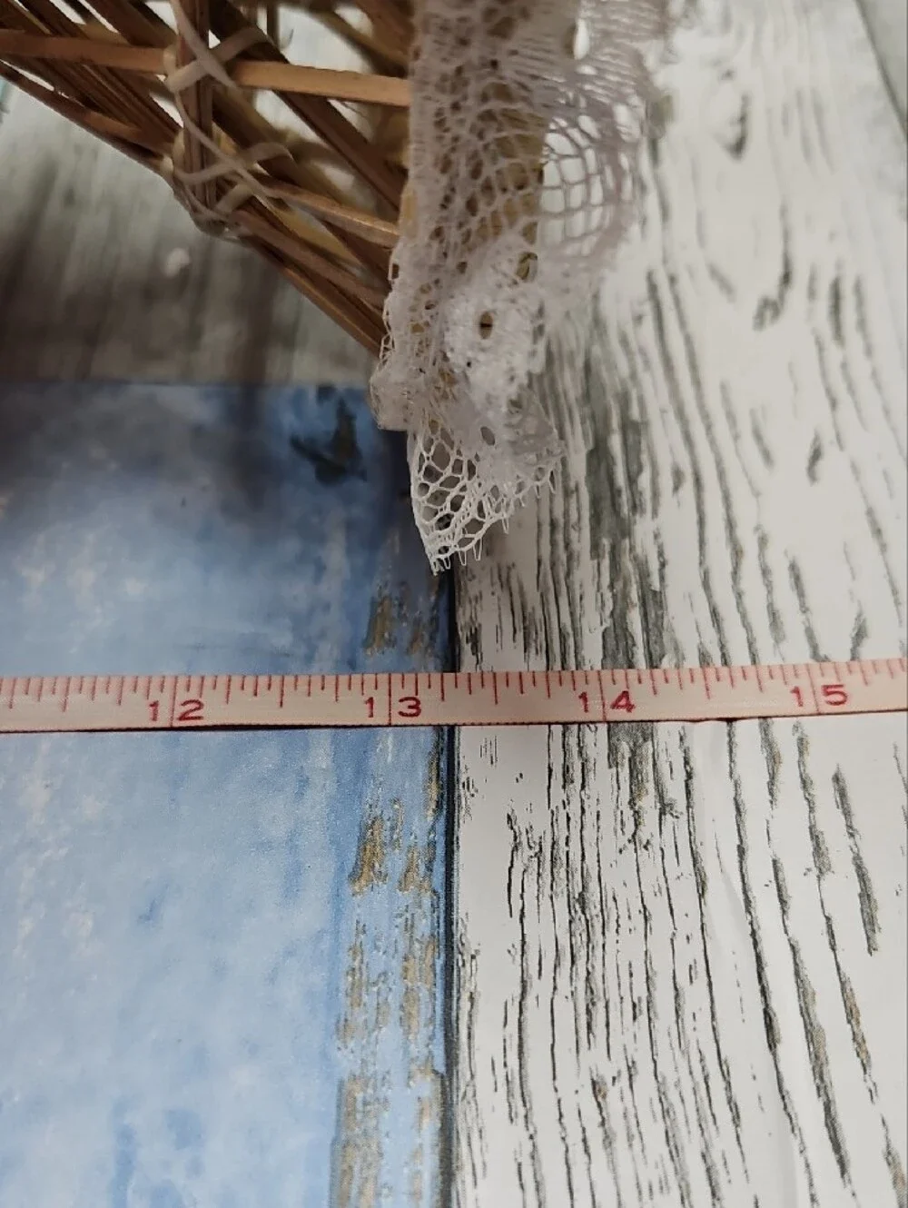 Mini Peacock Wicker Fan Back Rattan Chair Doll Plant Stand Boho Decor - 14
